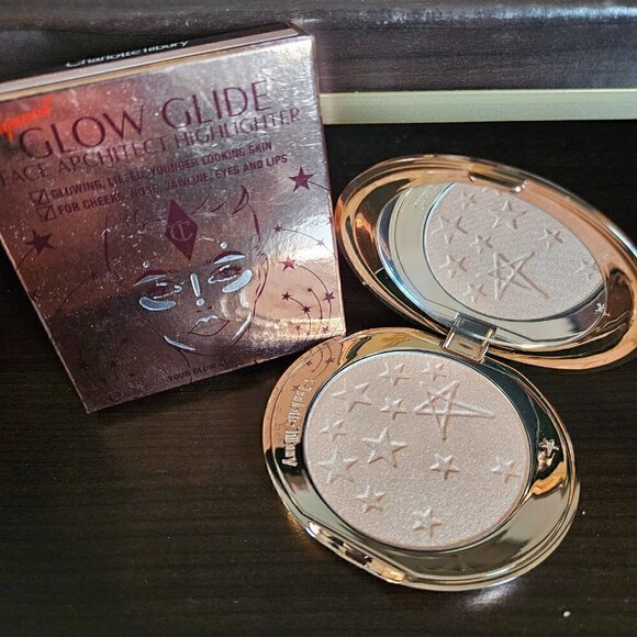 Charlotte Tilbury HOLLYWOOD GLOW GLIDE FACE HIGHLIGHTER IN CHAMPAGNE GLOW (NIB) - Picture 3 of 8